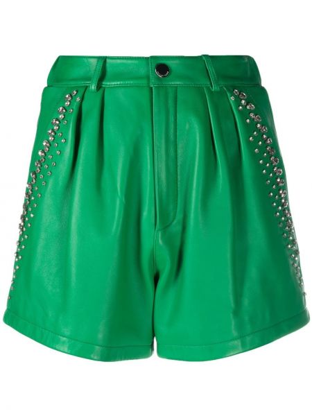 Pantaloncini con cristalli Philipp Plein verde