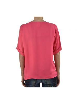 Camiseta de seda Dsquared2 rosa