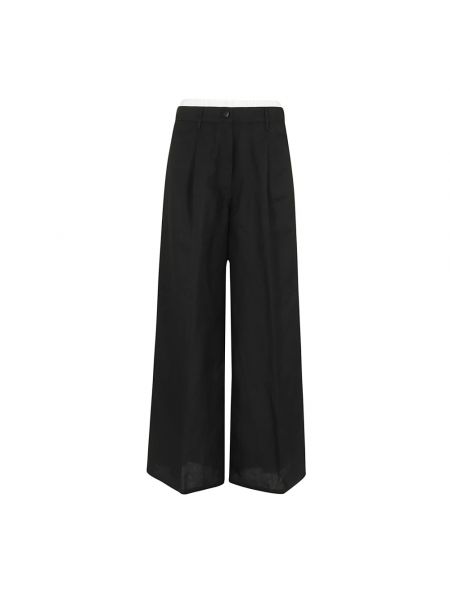Szerokie spodnie eleganckie Remain Birger Christensen czarne