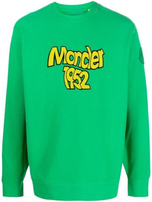 Rund hals trykt sweatshirt Moncler grønn