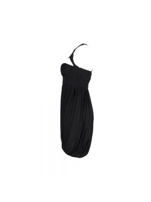 Sukienka z wiskozy Versace Pre-owned czarna