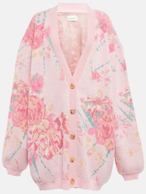 Cardigan de lână cu model floral oversize Magda Butrym