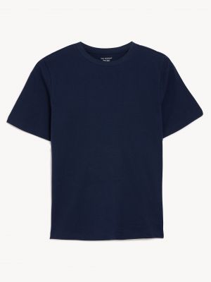 Хлопковая футболка Marks & Spencer синяя