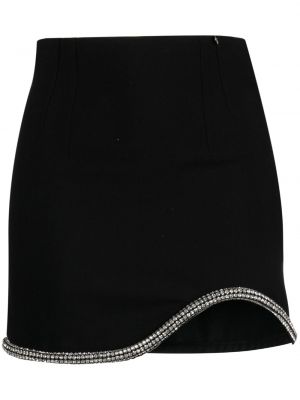 Krištáľová asymetrická sukňa Nissa čierna