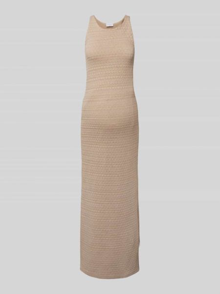 Sukienka w jednolitym kolorze Mamalicious beżowa