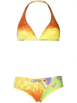 Bikini mit print Prada gelb