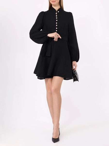 Льняное платье Forte Dei Marmi Couture черное