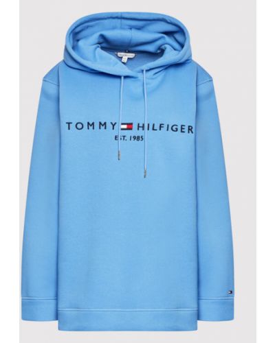 Bluză Tommy Hilfiger Curve albastru