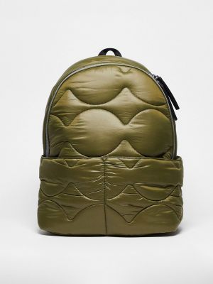 Пуховый рюкзак Topshop зеленый