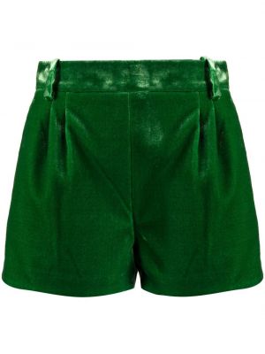 Shorts taille haute en velours Ermanno Scervino vert