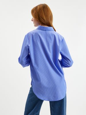 Pruhovaná pruhovaná košeľa Jdy modrá