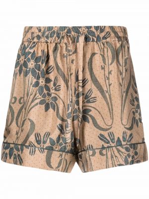 Trykt silke bermudashorts Pierre-louis Mascia