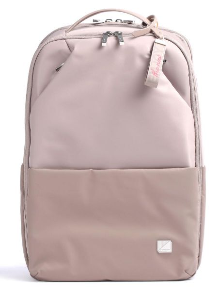 Кожаный рюкзак для ноутбука из искусственной кожи Samsonite розовый