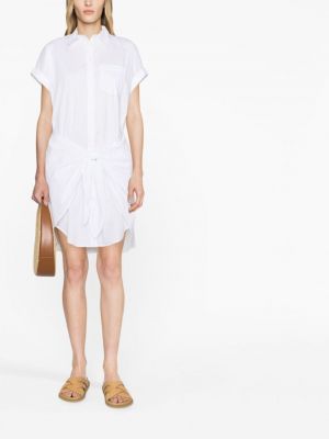 Mini robe avec manches courtes Lauren Ralph Lauren blanc