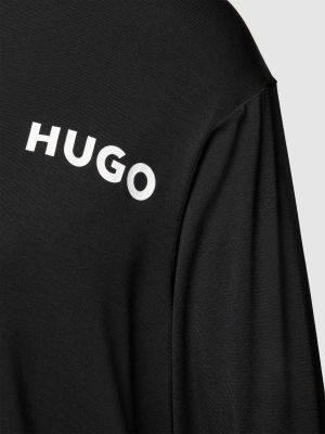 Piżama z nadrukiem Hugo czarna