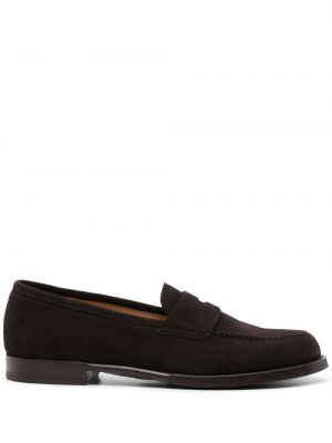 Seemisnahksed loafer-kingad Dunhill pruun