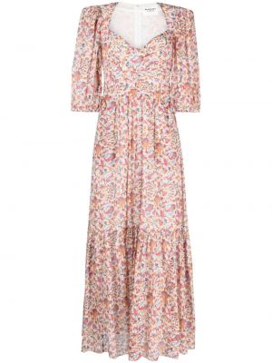 Robe mi-longue à fleurs à motif étoile Marant étoile