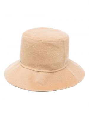 Vlněný klobouk relaxed fit P.a.r.o.s.h. hnědý