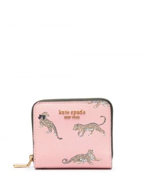 Peňaženka s potlačou Kate Spade ružová