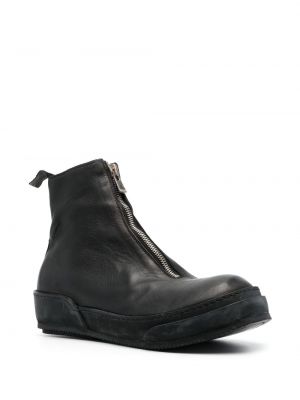 Kotníkové boty na zip Guidi černé