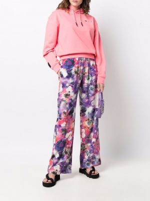 Kalhoty s potiskem s abstraktním vzorem Mcq fialové