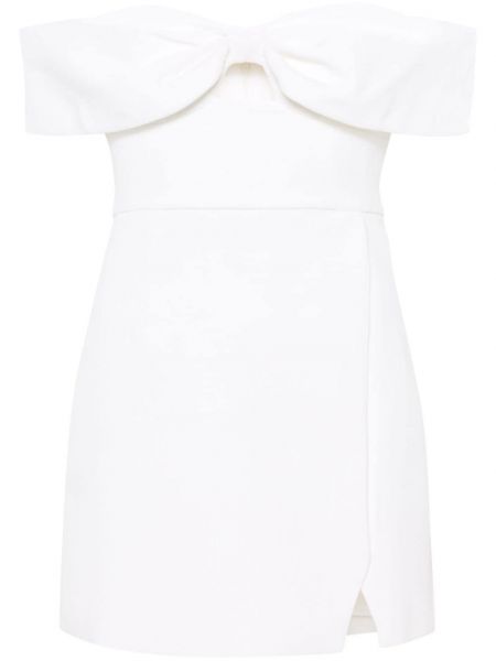 Mini šaty Self-portrait biela