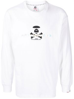 Trykt t-skjorte Aape By *a Bathing Ape® hvit