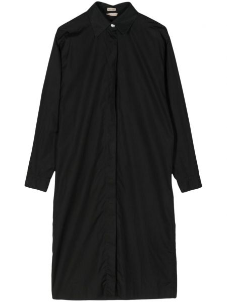 Памучна права рокля Hermès Pre-owned черно