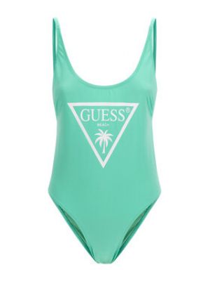 Zelené jednodílné plavky Guess