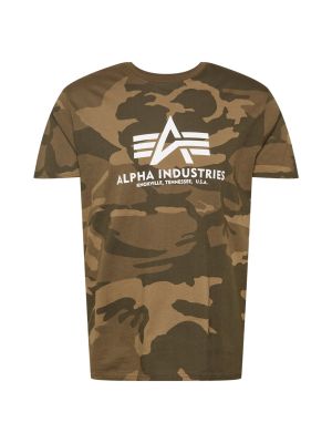 Βασικό μπλουζάκι Alpha Industries πράσινο