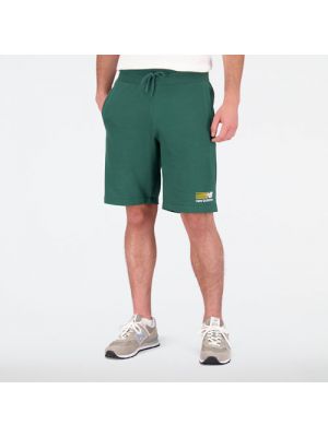 Sport shorts aus baumwoll New Balance grün