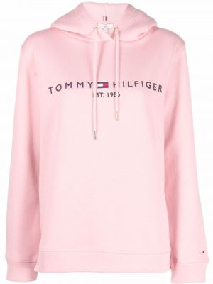 Sudadera con capucha Tommy Hilfiger rosa