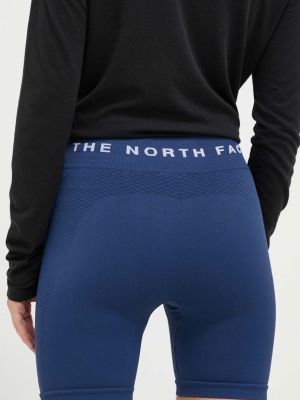 Pantaloni sport cu talie înaltă The North Face albastru