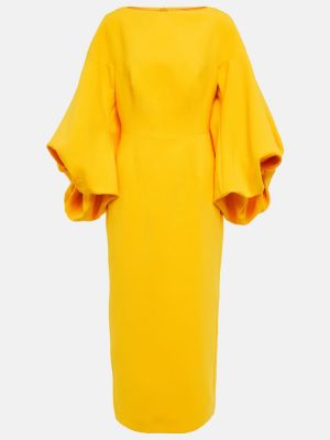 Midi šaty Roksanda - Žlutá
