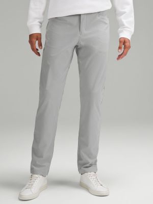 Классические брюки с карманами Lululemon серебряные