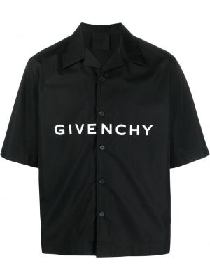 Риза с принт Givenchy черно