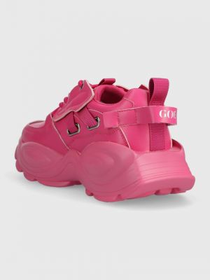 Bőr sneakers Goe rózsaszín