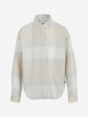 Kockovaná košeľa Vans sivá