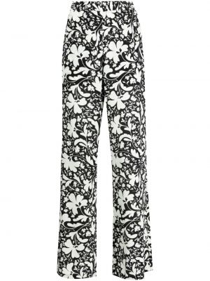 Pantaloni cu model floral cu croială lejeră Stella Mccartney