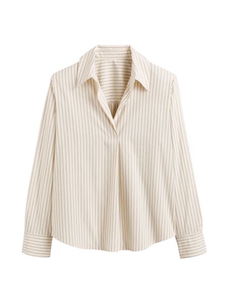 Blusa a rayas La Redoute Collections beige