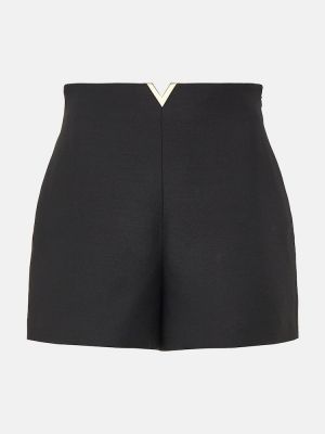 Pantalones cortos de crepé Valentino negro