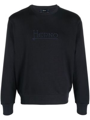 Sweatshirt mit stickerei Herno blau