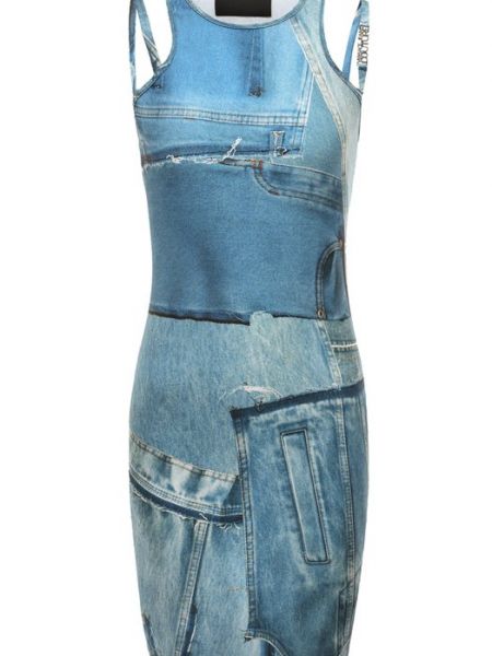 Джинсовое платье Versace Jeans Couture голубое