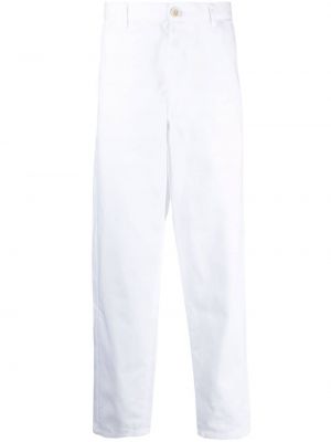 Hlače ravnih nogavica Comme Des Garçons Shirt bijela