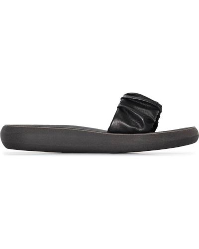 Шлепанцы на плоской подошве Ancient Greek Sandals, черные