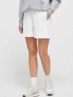 Белые однотонные шорты Adidas Originals