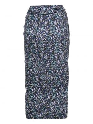 Midi sukně s potiskem Marant Etoile modré