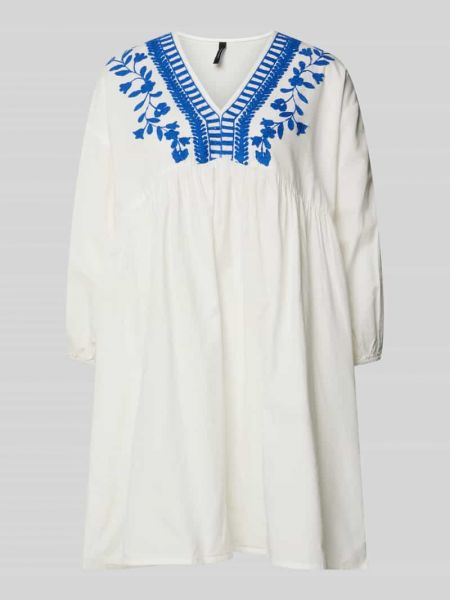 Sukienka z dekoltem w serek Vero Moda biała