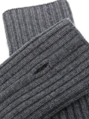 Kašmírové rukavice Lisa Yang šedé