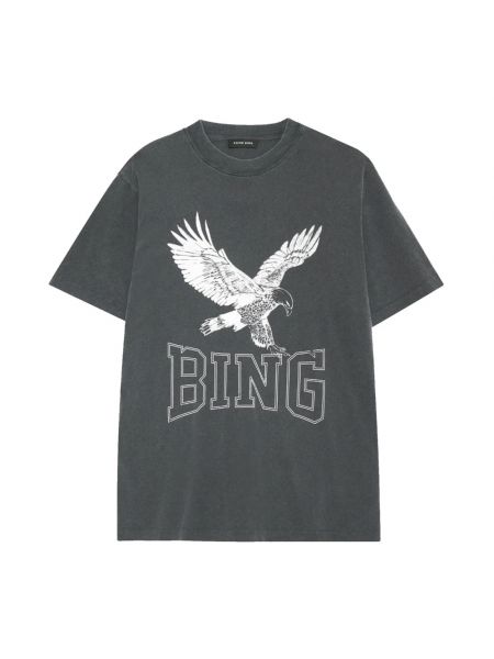 T-shirt mit print Anine Bing schwarz